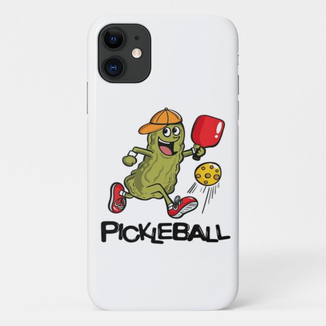Funny Pickle Playing Pickleball Case-Mate iPhone Hülle (Rückseite)