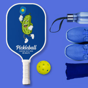 Funny Pickle Playing Pickleball Custom Text Pickle Pickleball Schläger