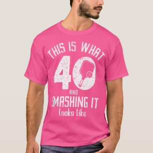 Funny Pickleball 40. Geburtstag 40 Jahre alte Lieb T-Shirt