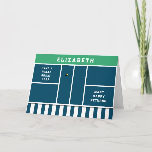 Funny Pickleball Birthday Karte (Vorderseite)