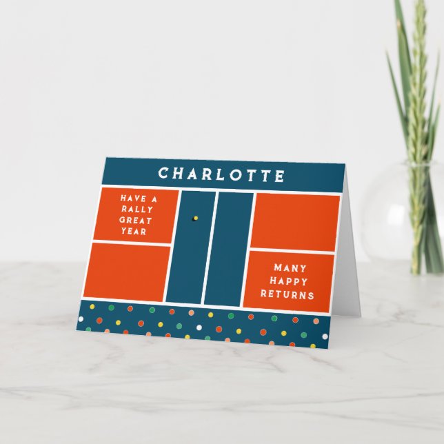 Funny Pickleball Birthday Karte (Vorderseite)