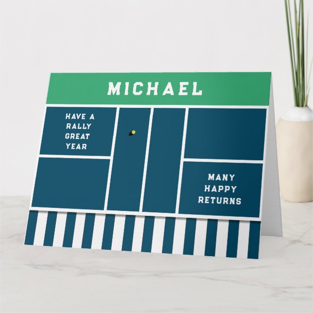 Funny Pickleball Birthday Karte (Vorderseite)