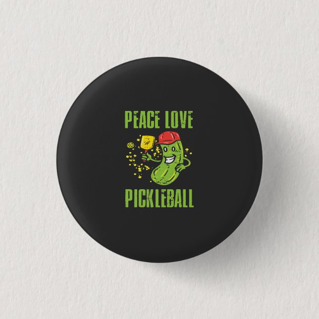 Funny Pickleball Button (Vorderseite)