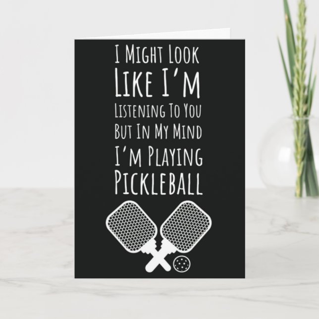 Funny Pickleball Cards Spaß für Pickleballer Karte (Vorderseite)