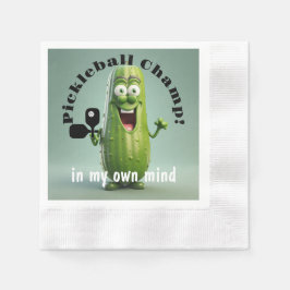 Funny Pickleball Champ Paper Napkin Serviette