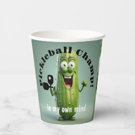 Funny Pickleball Champ Papier Cup Pappbecher