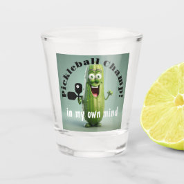 Funny Pickleball Champ Shot Glass Schnapsglas
