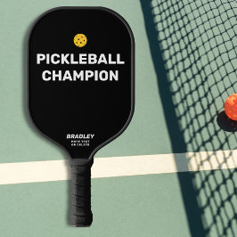 Funny Pickleball Champion Benutzerdefinierter Text Pickleball Schläger