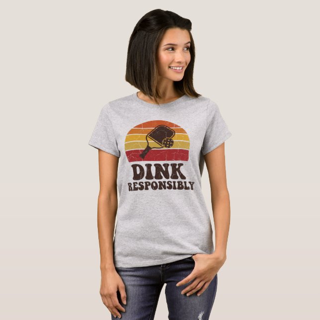 Funny Pickleball Dink Paddle Player T-Shirt (Vorne ganz)
