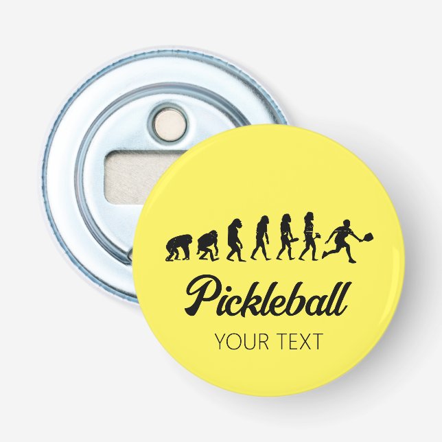 Funny Pickleball Evolution Personalisiert Flaschenöffner (Vorderseite)