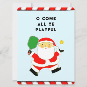 Funny Pickleball Feiertagskarte