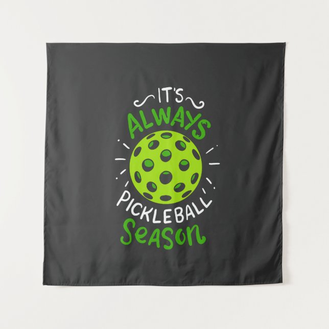 Funny Pickleball Geschenke Wandteppich (Vorderseite)