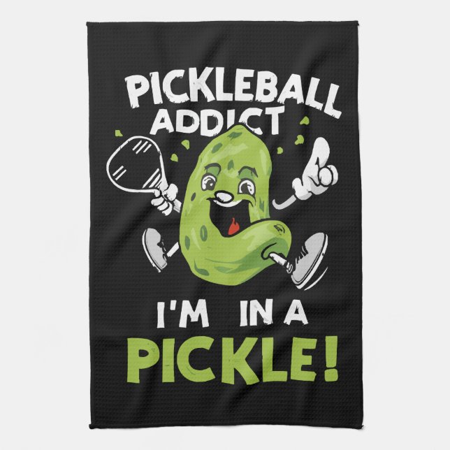 Funny-Pickleball Geschirrtuch (Vertikal)