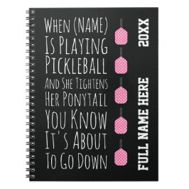 Funny Pickleball Gifts For Her Teen Girls Women Notizblock