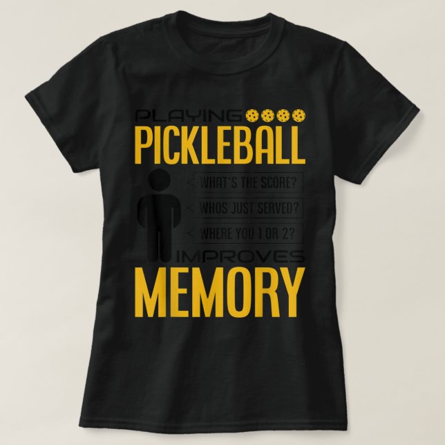 Funny Pickleball Grafik für Frauen und Männer Pick T-Shirt (Design vorne)