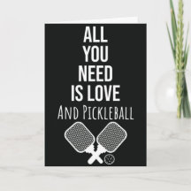 Funny Pickleball Grußkarte für Spieler oder Lover