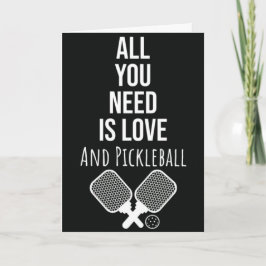 Funny Pickleball Grußkarte für Spieler oder Lover Karte