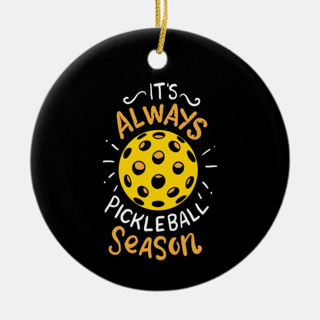 Funny Pickleball Keramik Ornament (Vorne)