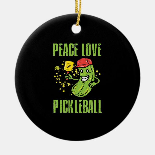 Funny Pickleball Keramik Ornament (Vorne)