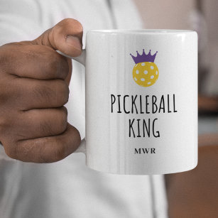 Funny Pickleball King, benutzerdefinierter Text fü Kaffeetasse