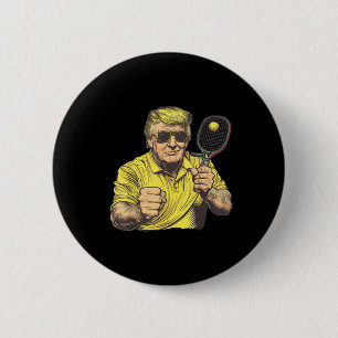 Funny Pickleball liebt Grafik Pickle Ball Men Button
