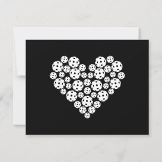 Funny Pickleball Love Heart Shape Valentine