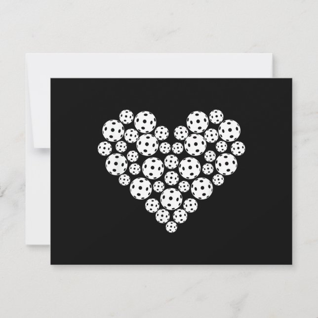Funny Pickleball Love Heart Shape Valentine (Vorderseite)
