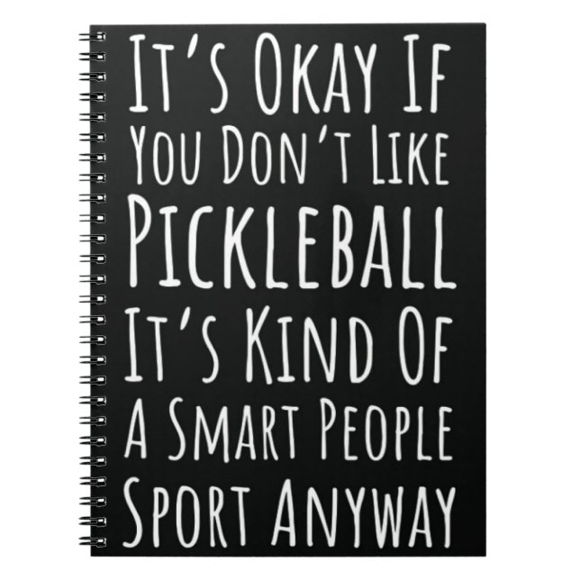 Funny Pickleball Lover Geschenke Spaß Themed Noteb Notizblock (Vorderseite)