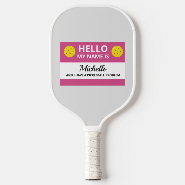 Funny Pickleball Mein Name wird Pickleball zugesch Schläger (Vorderseite)