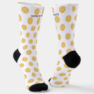 Funny Pickleball Muster Personalisierter benutzerd Socken