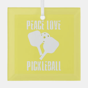 Funny Pickleball Ornament Aus Glas
