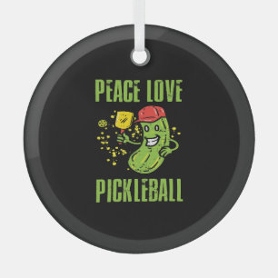 Funny Pickleball Ornament Aus Glas