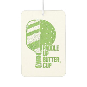 Funny Pickleball Paddle Up Butter Cup Autolufterfrischer