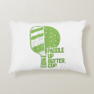 Funny Pickleball Paddle Up Butter Cup Dekokissen