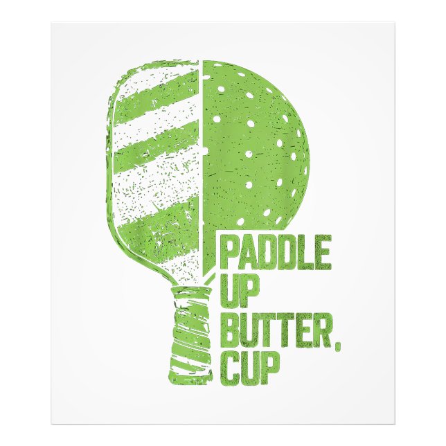 Funny Pickleball Paddle Up Butter Cup Fotodruck (Vorne)