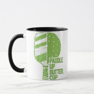 Funny Pickleball Paddle Up Butter Cup Tasse