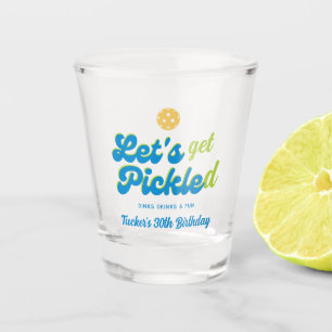 Funny Pickleball Party Pickled Personalisiert Schnapsglas