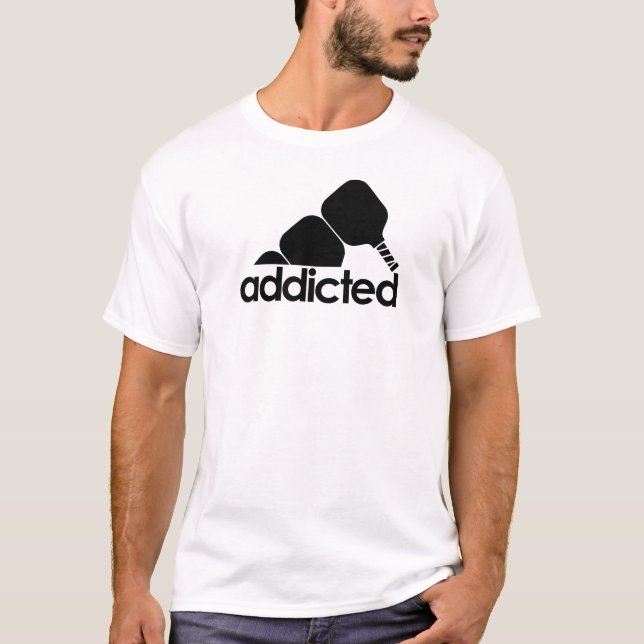Funny Pickleball – Pickleball Addicted T-Shirt (Vorderseite)