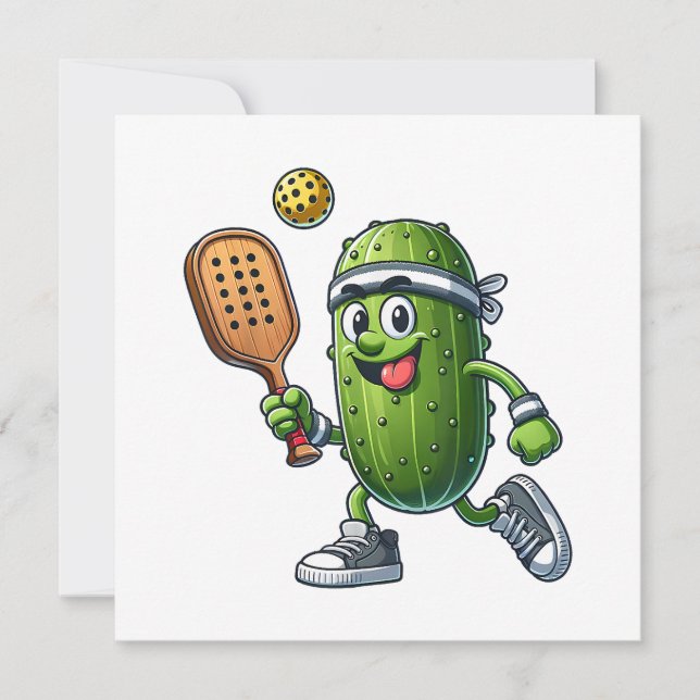 Funny Pickleball Player Paddleball Lover Einladung (Vorderseite)
