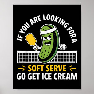 Funny Pickleball Player Paddleball Lover Men Fraue Poster