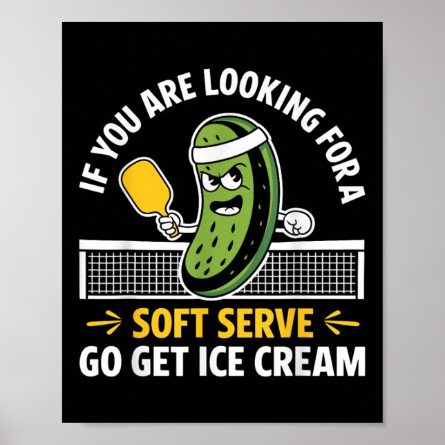 Funny Pickleball Player Paddleball Lover Men Fraue Poster (Vorne)