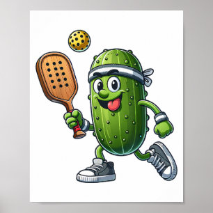 Funny Pickleball Player Paddleball Lover Poster