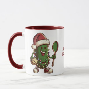 Funny Pickleball Player Santa Pickleballer Geschen Tasse