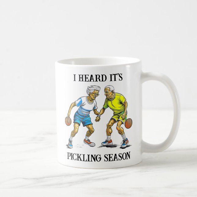 Funny Pickleball Pun | Fangsaison Kaffeetasse (Rechts)