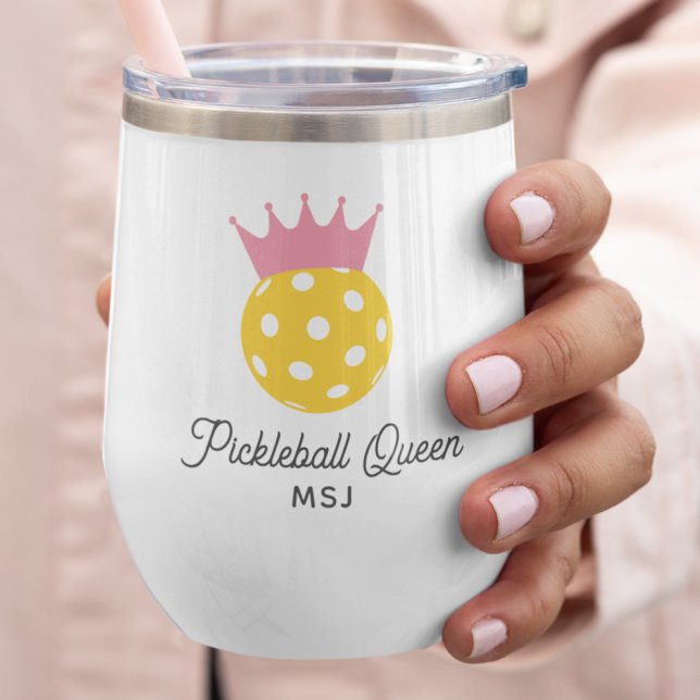 Funny Pickleball Queen Personalisiert Monogram (Von Creator hochgeladen)