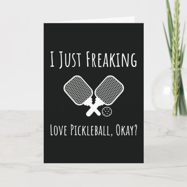 Funny Pickleball Quote Card Player Zubehör Karte (Vorderseite)