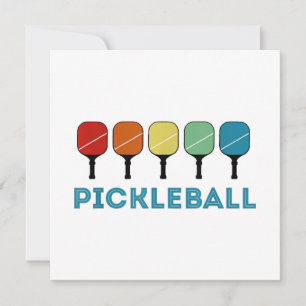 Funny Pickleball Retro Vintag Einladung