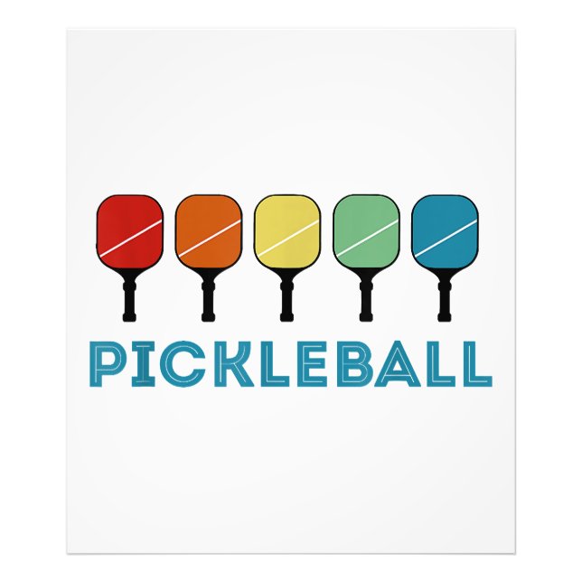 Funny Pickleball Retro Vintag Fotodruck (Vorne)