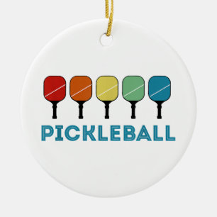 Funny Pickleball Retro Vintag Keramik Ornament