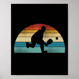 Funny Pickleball Retro Vintag Poster